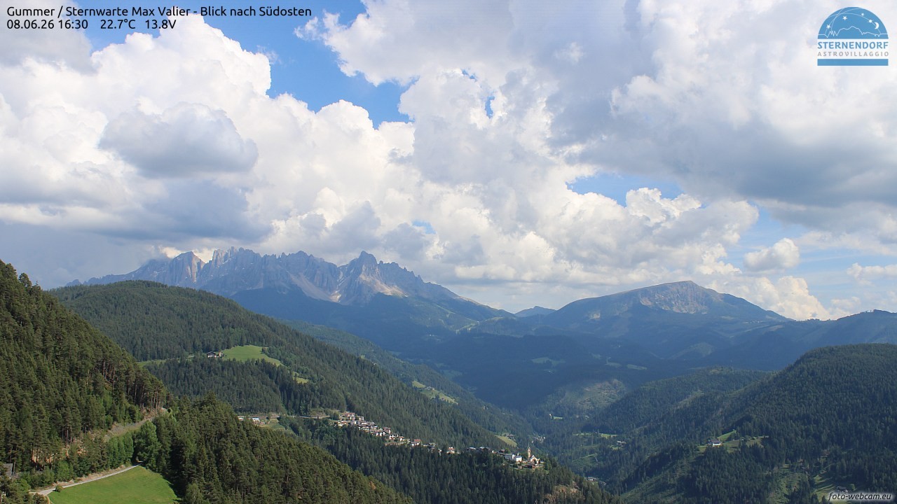 Archiv Foto Webcam Gummer - Sternwarte Max Valier