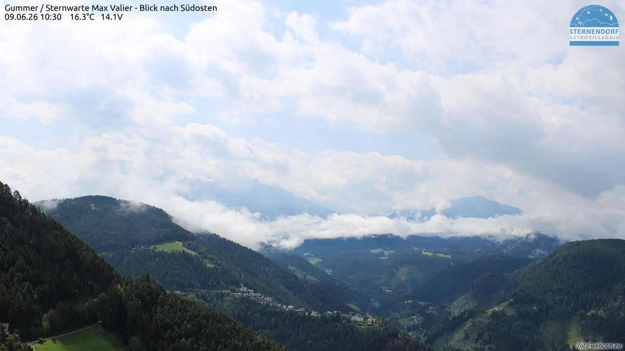 Archived image Webcam Gummer - View to Southeast