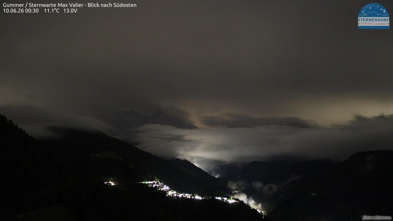 Archiv Foto Webcam Gummer - Sternwarte Max Valier