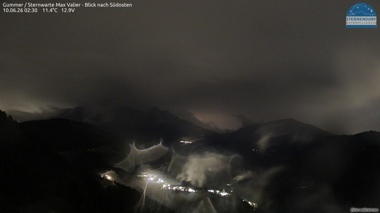 Archiv Foto Webcam Gummer - Sternwarte Max Valier