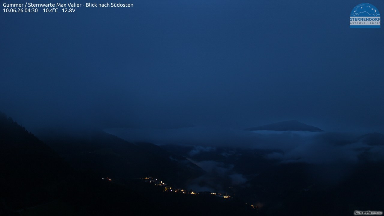 Archiv Foto Webcam Gummer - Sternwarte Max Valier