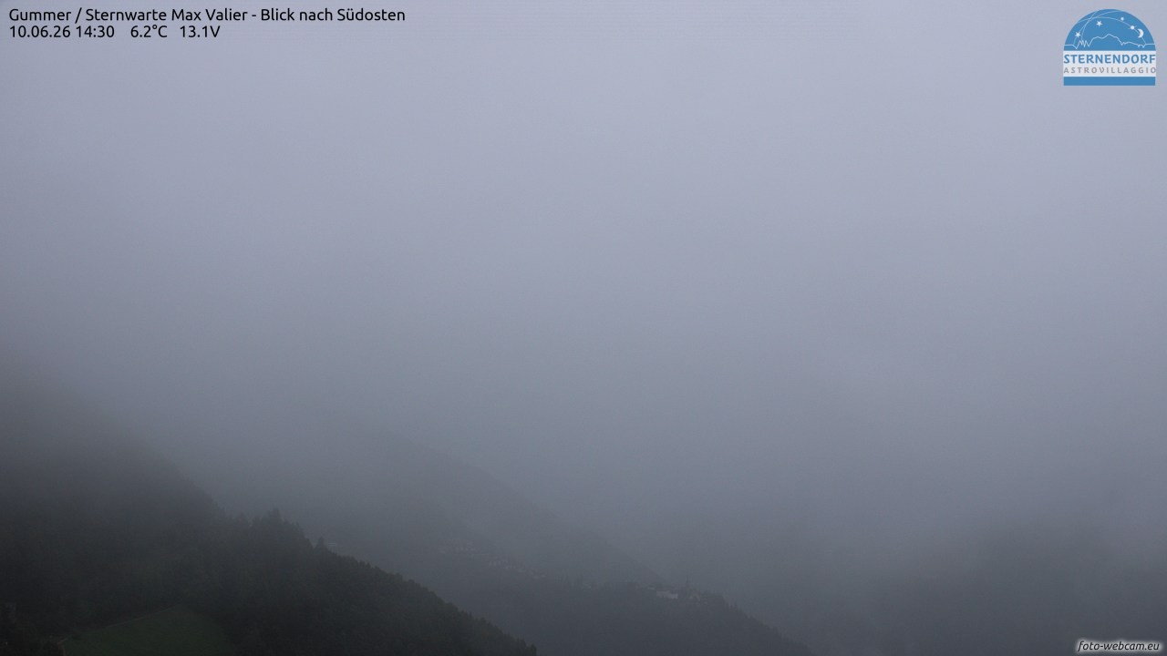 Archiv Foto Webcam Gummer - Sternwarte Max Valier