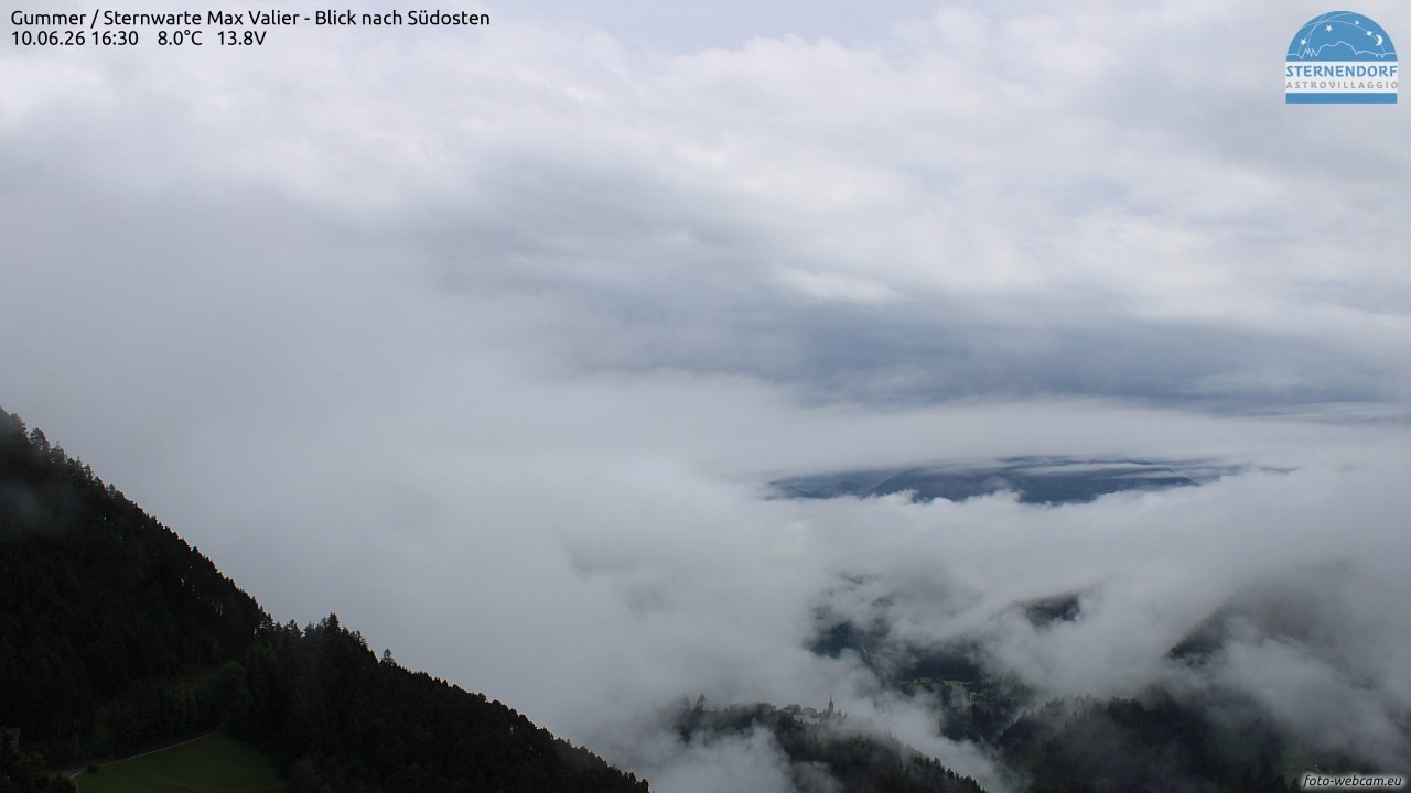 Archiv Foto Webcam Gummer - Sternwarte Max Valier