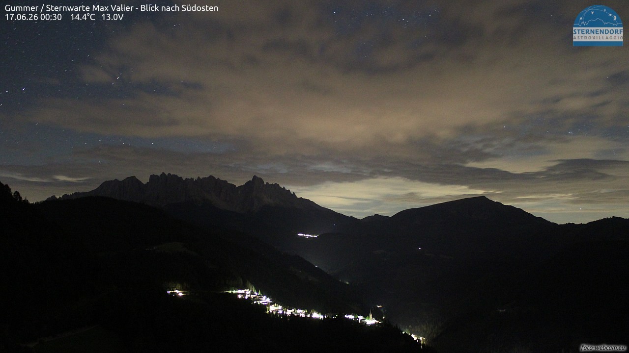 Archiv Foto Webcam Gummer - Sternwarte Max Valier
