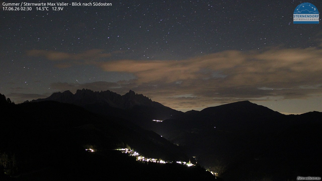 Archiv Foto Webcam Gummer - Sternwarte Max Valier