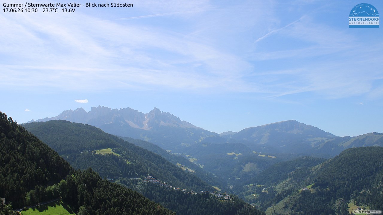Archiv Foto Webcam Gummer - Sternwarte Max Valier