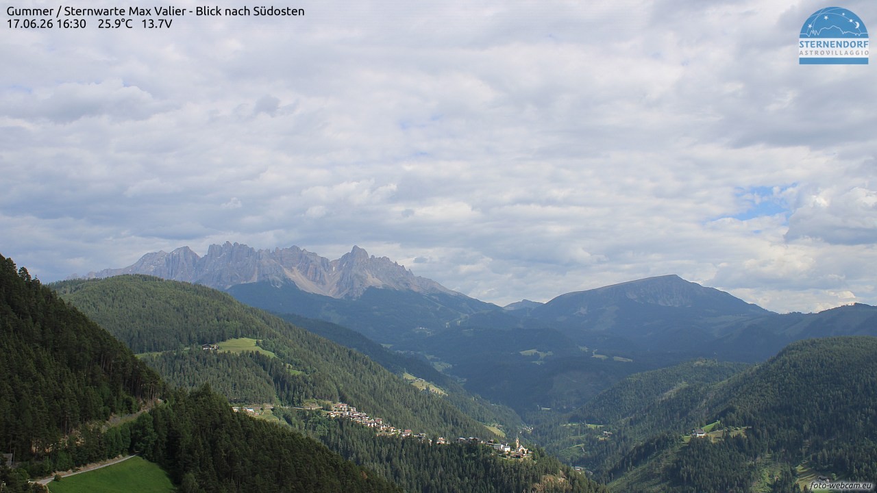 Archiv Foto Webcam Gummer - Sternwarte Max Valier