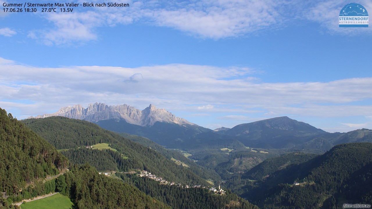 Archiv Foto Webcam Gummer - Sternwarte Max Valier