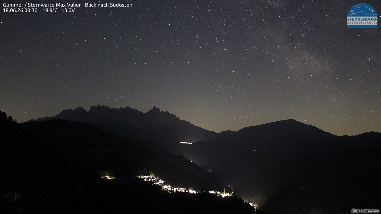 Archiv Foto Webcam Gummer - Sternwarte Max Valier