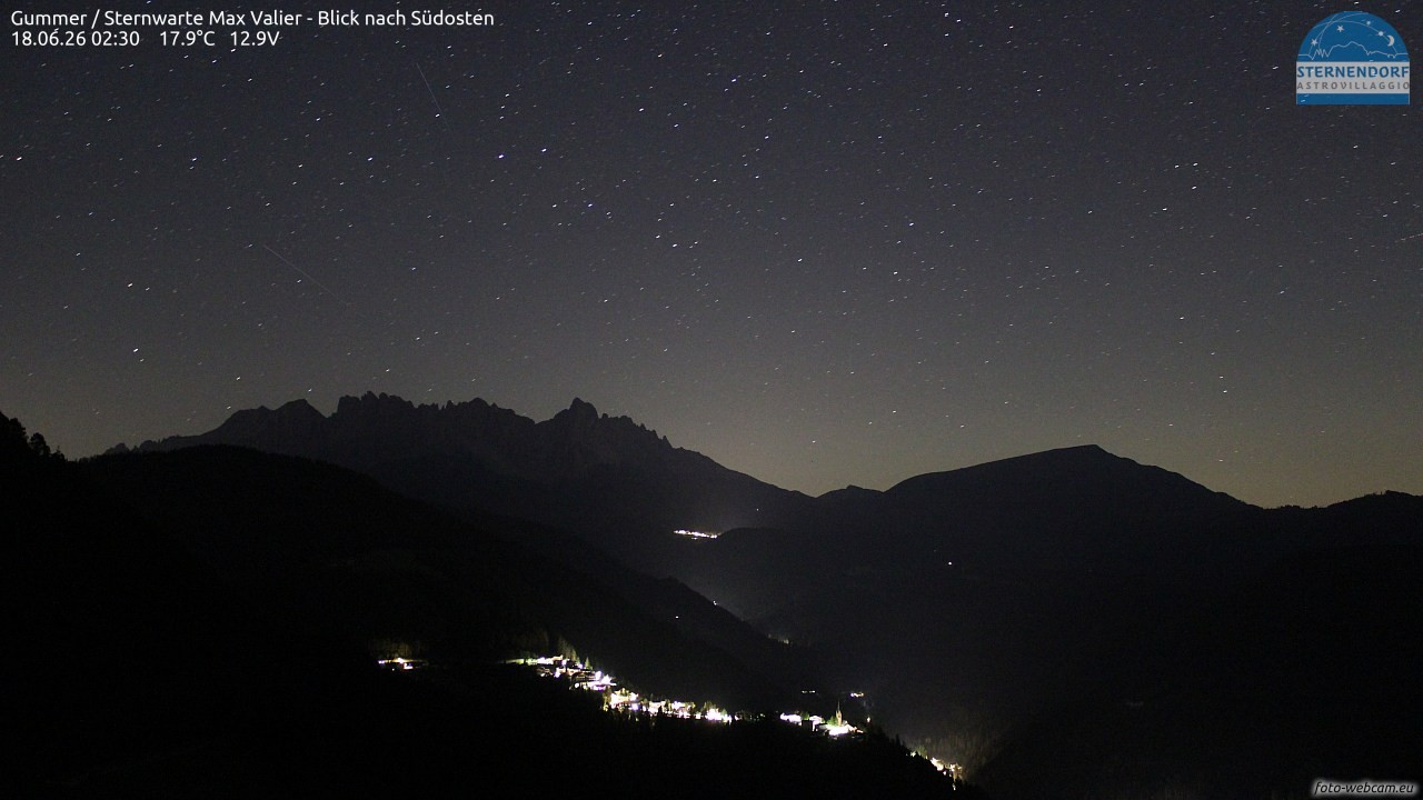 Archiv Foto Webcam Gummer - Sternwarte Max Valier