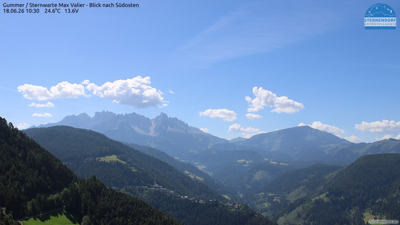 Archiv Foto Webcam Gummer - Sternwarte Max Valier