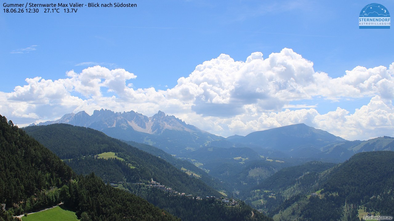Archiv Foto Webcam Gummer - Sternwarte Max Valier