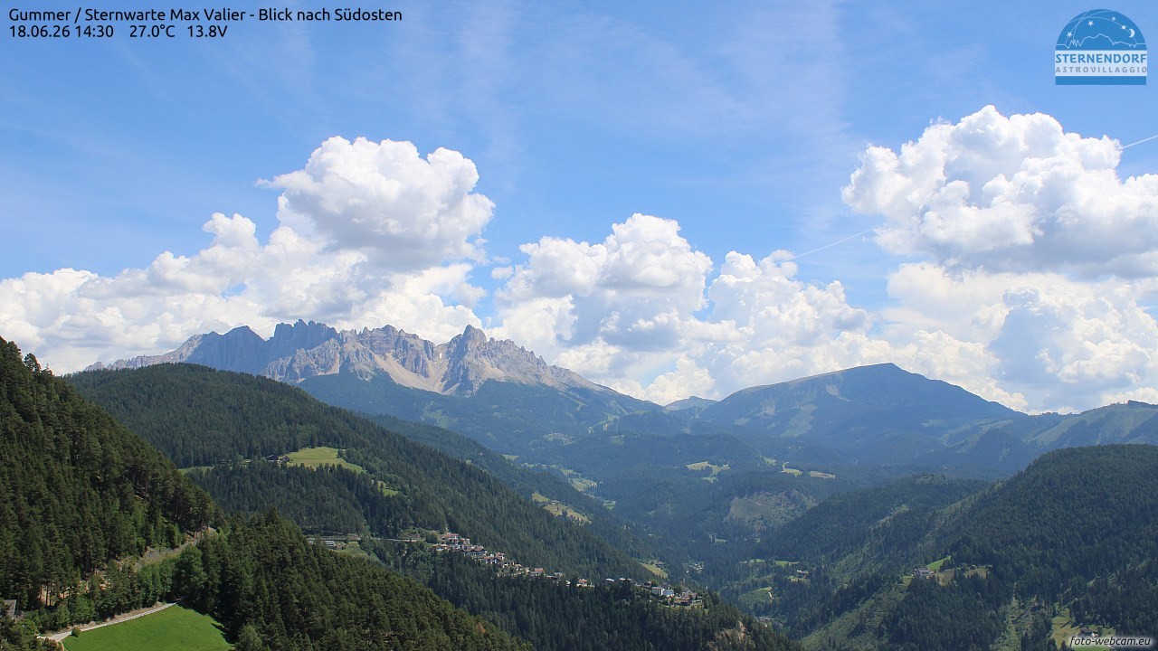 Archiv Foto Webcam Gummer - Sternwarte Max Valier