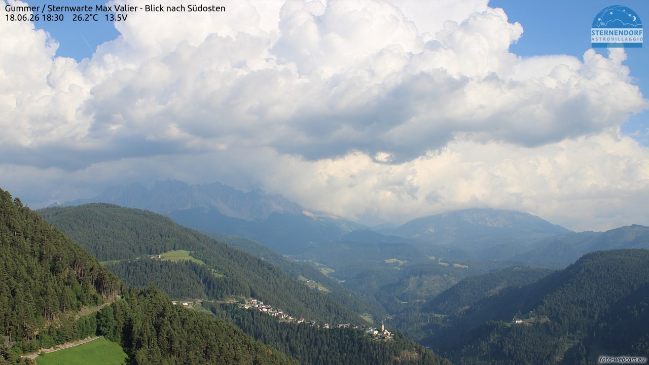 Archiv Foto Webcam Gummer - Sternwarte Max Valier