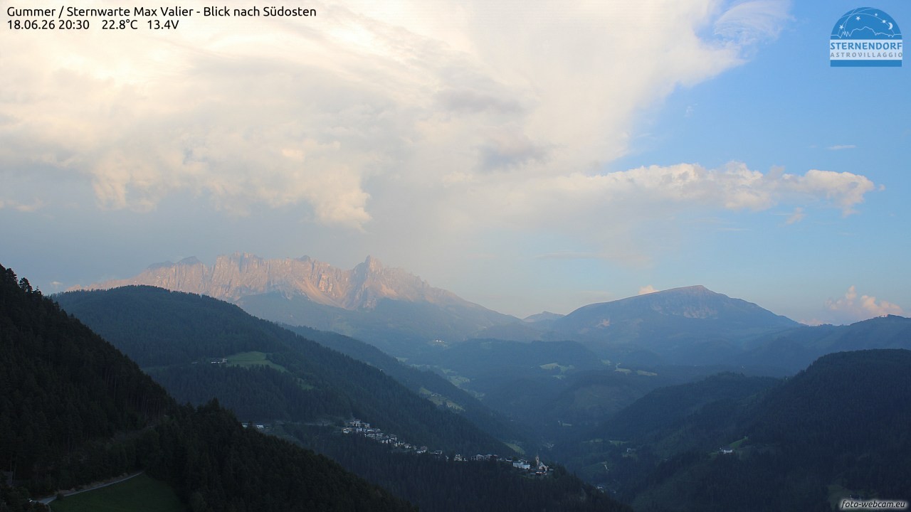 Archiv Foto Webcam Gummer - Sternwarte Max Valier