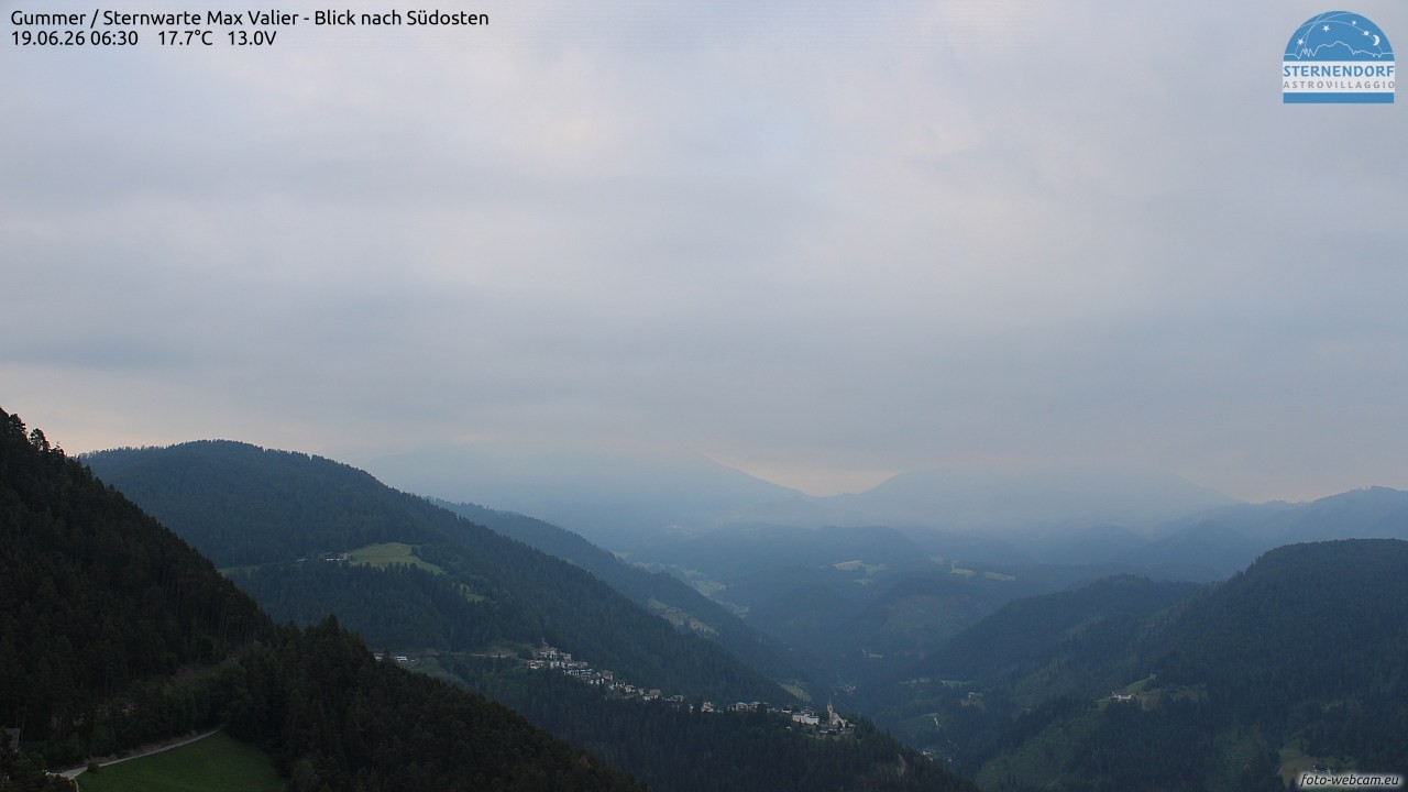 Archiv Foto Webcam Gummer - Sternwarte Max Valier