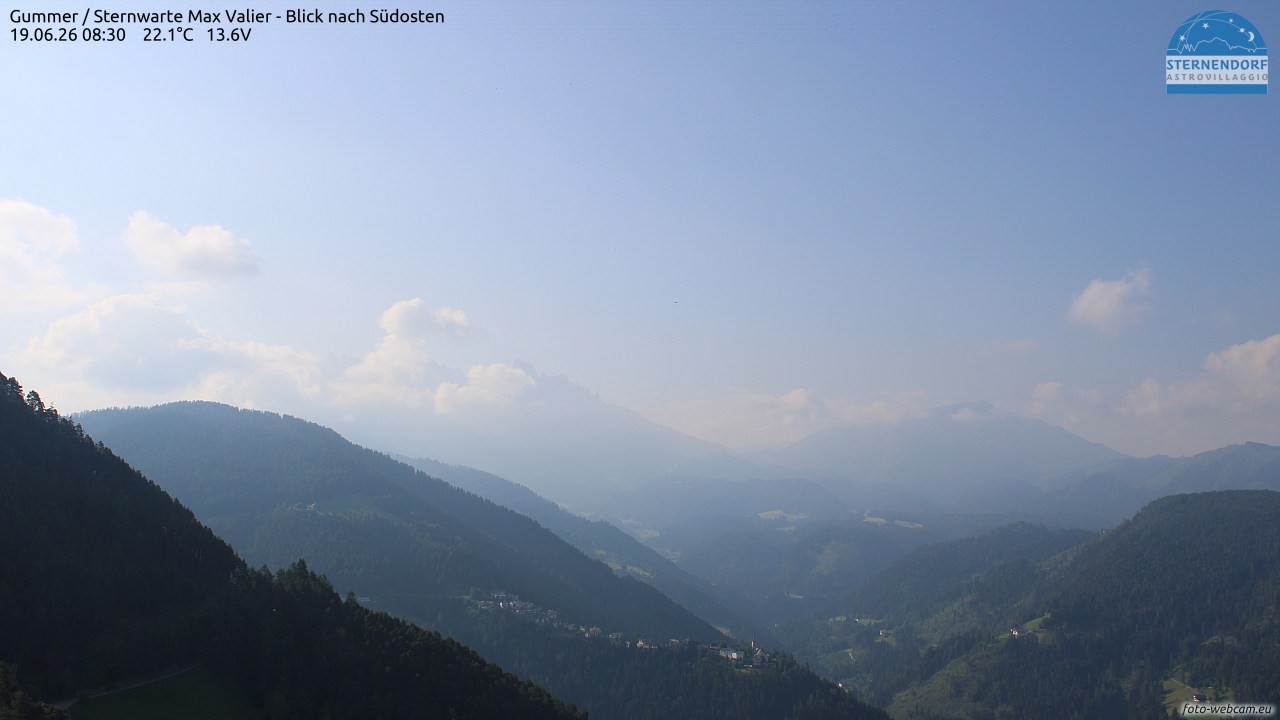 Archiv Foto Webcam Gummer - Sternwarte Max Valier