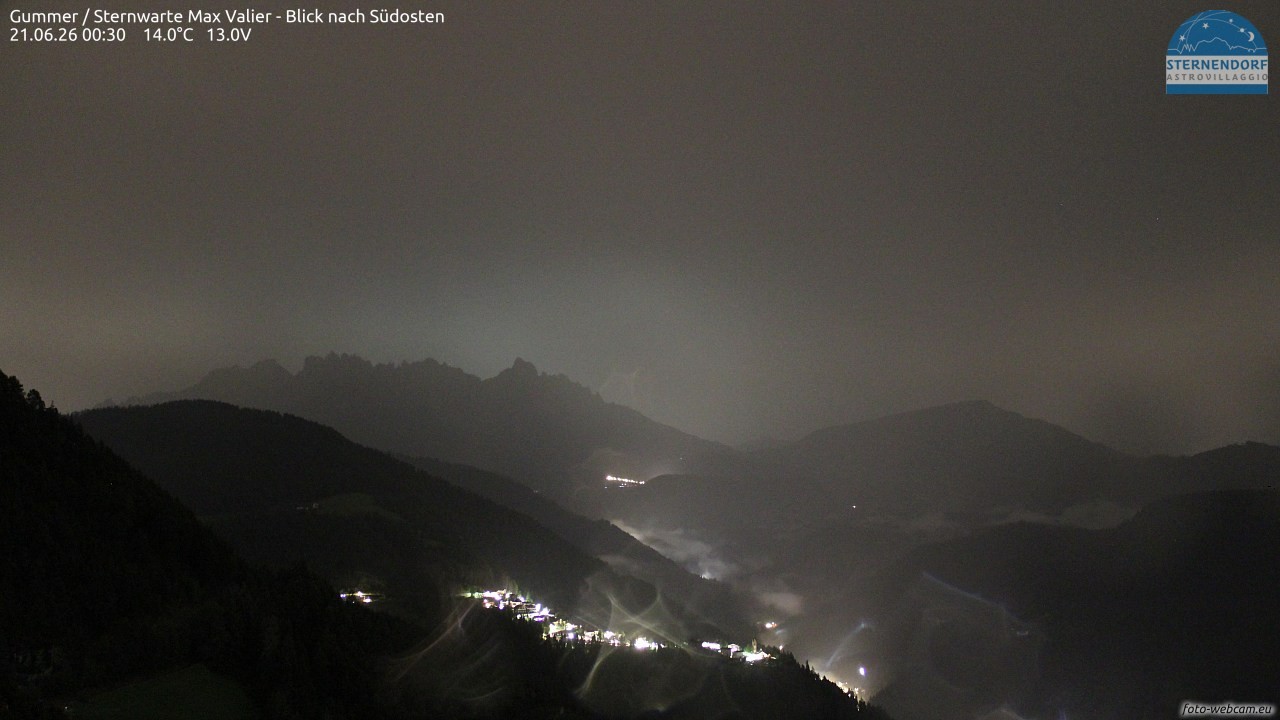 Archiv Foto Webcam Gummer - Sternwarte Max Valier
