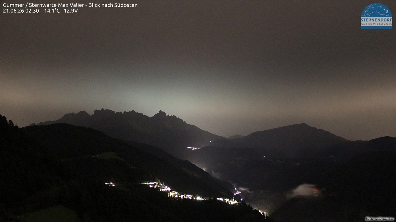 Archiv Foto Webcam Gummer - Sternwarte Max Valier