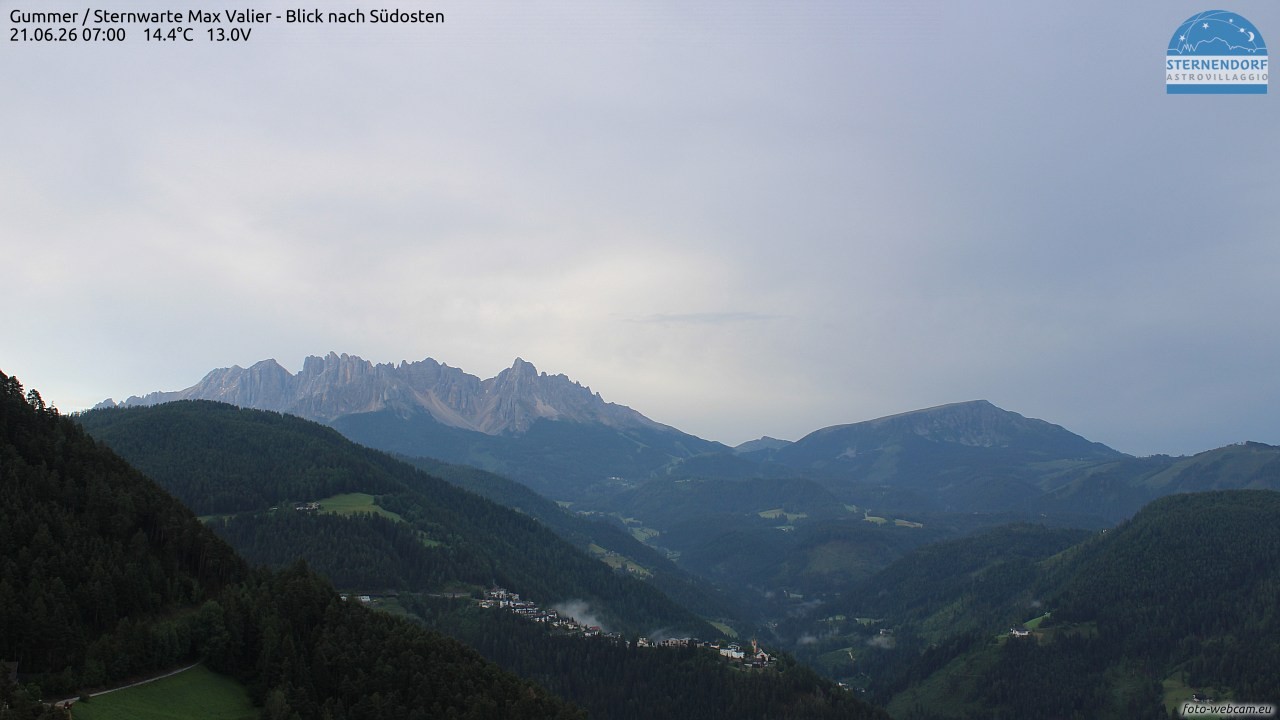 Archiv Foto Webcam Gummer - Sternwarte Max Valier