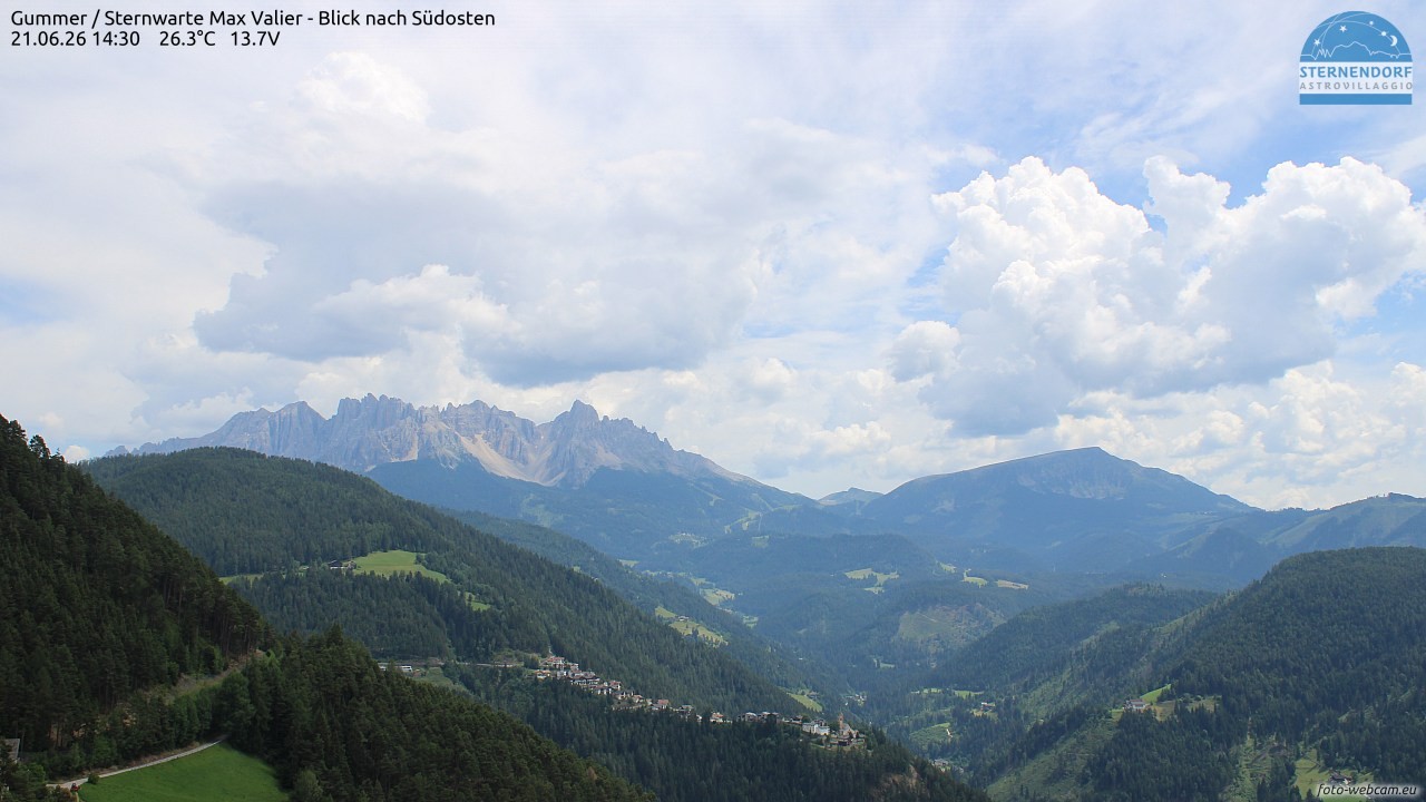 Archiv Foto Webcam Gummer - Sternwarte Max Valier