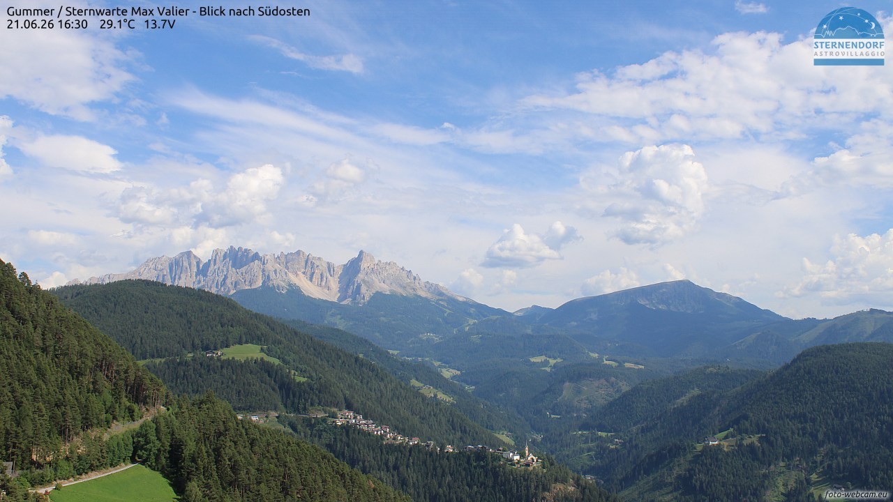 Archiv Foto Webcam Gummer - Sternwarte Max Valier