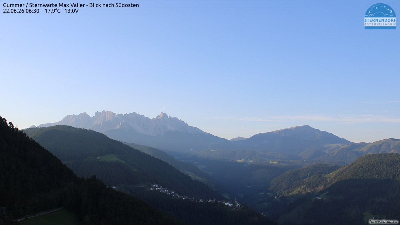 Archiv Foto Webcam Gummer - Sternwarte Max Valier