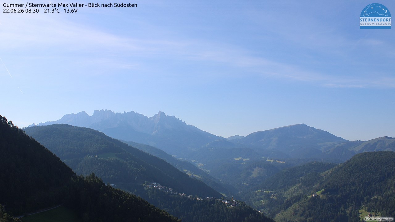 Archiv Foto Webcam Gummer - Sternwarte Max Valier