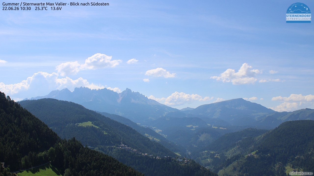 Archiv Foto Webcam Gummer - Sternwarte Max Valier