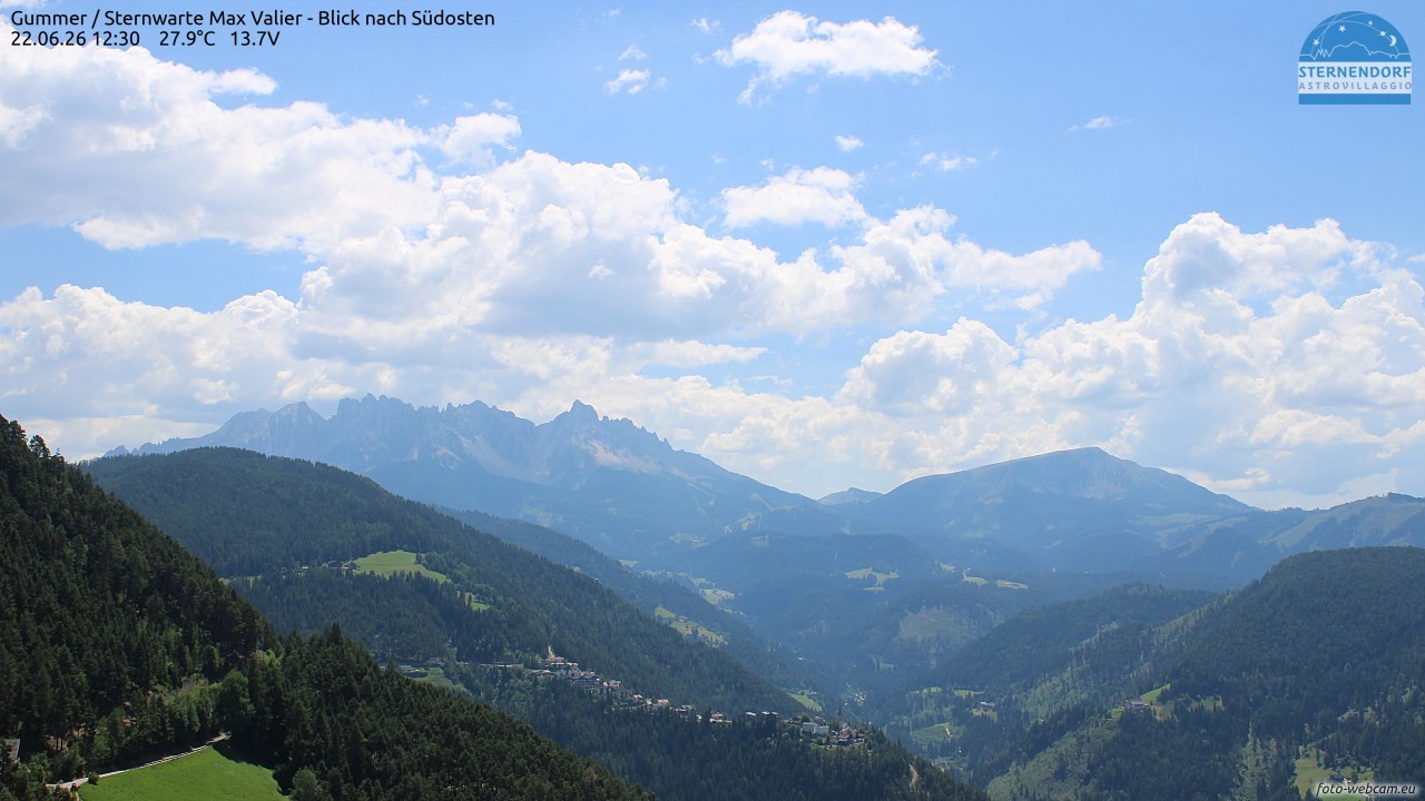 Archiv Foto Webcam Gummer - Sternwarte Max Valier