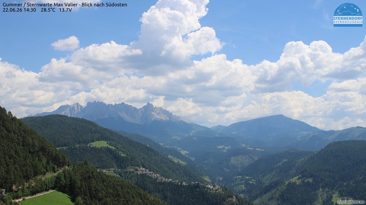 Archiv Foto Webcam Gummer - Sternwarte Max Valier