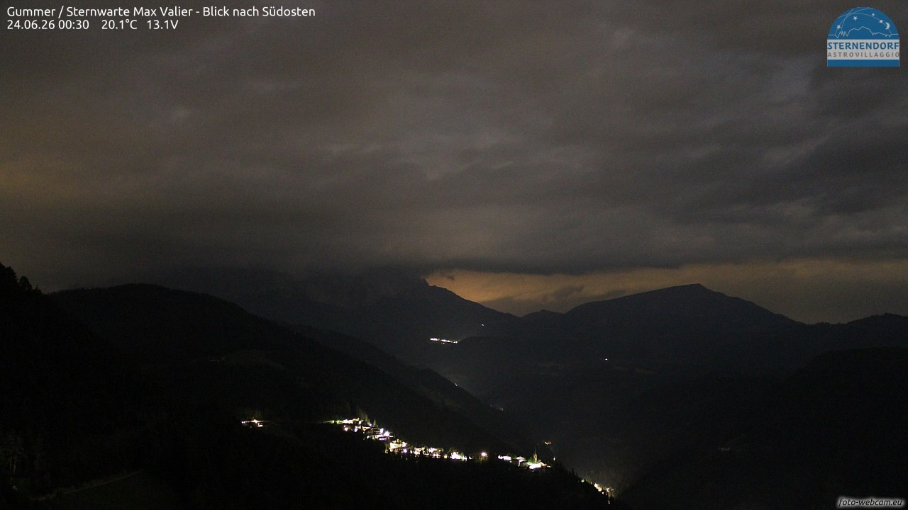Archiv Foto Webcam Gummer - Sternwarte Max Valier