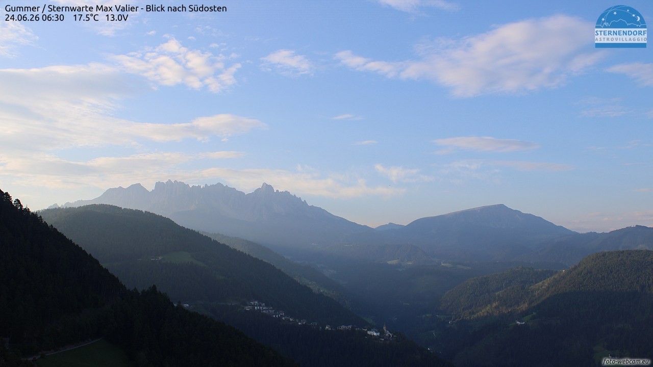 Archiv Foto Webcam Gummer - Sternwarte Max Valier