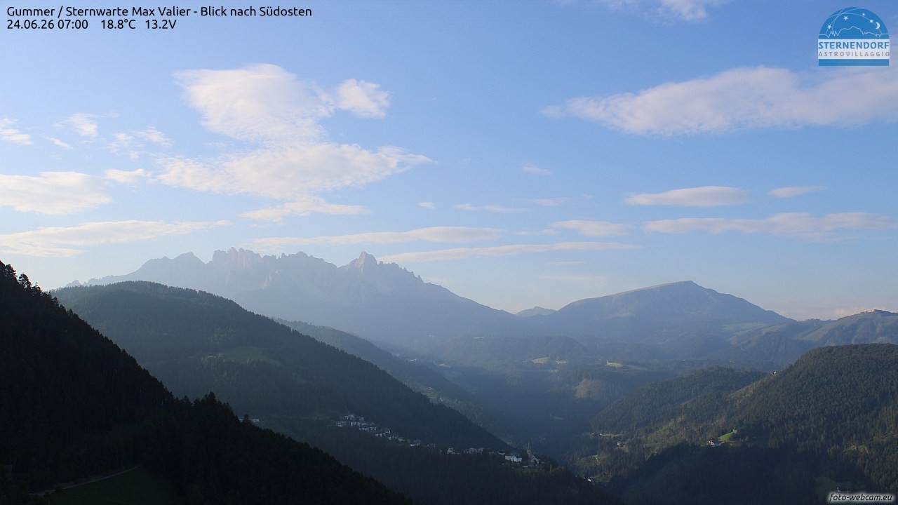 Archiv Foto Webcam Gummer - Sternwarte Max Valier