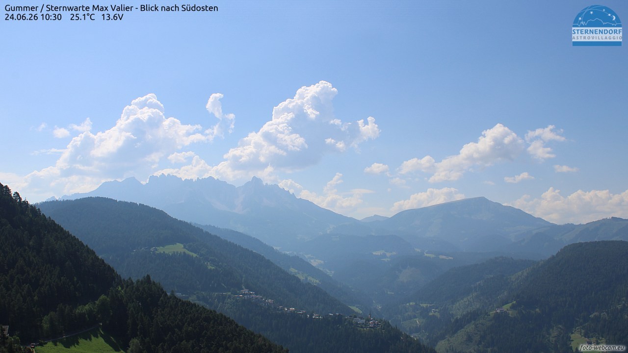 Archiv Foto Webcam Gummer - Sternwarte Max Valier