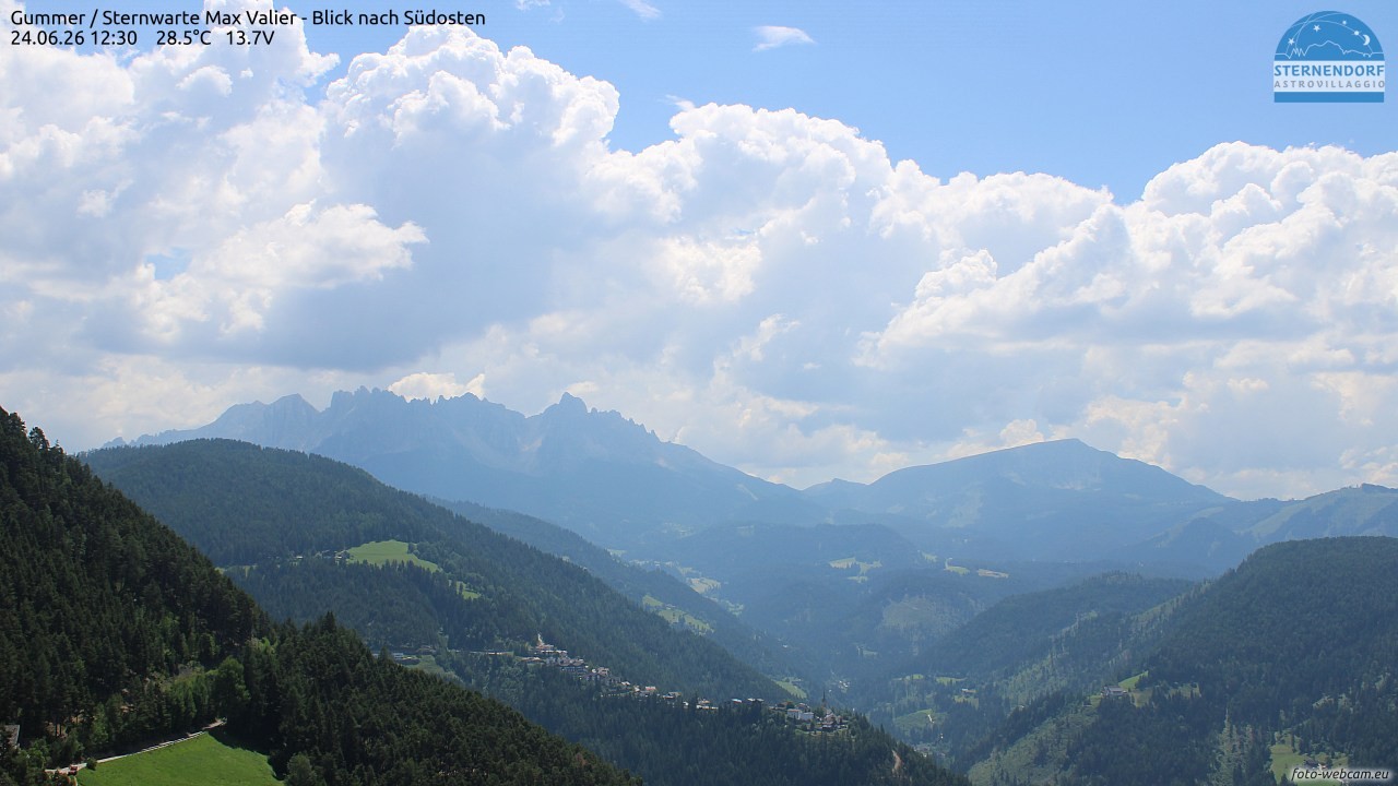 Archiv Foto Webcam Gummer - Sternwarte Max Valier