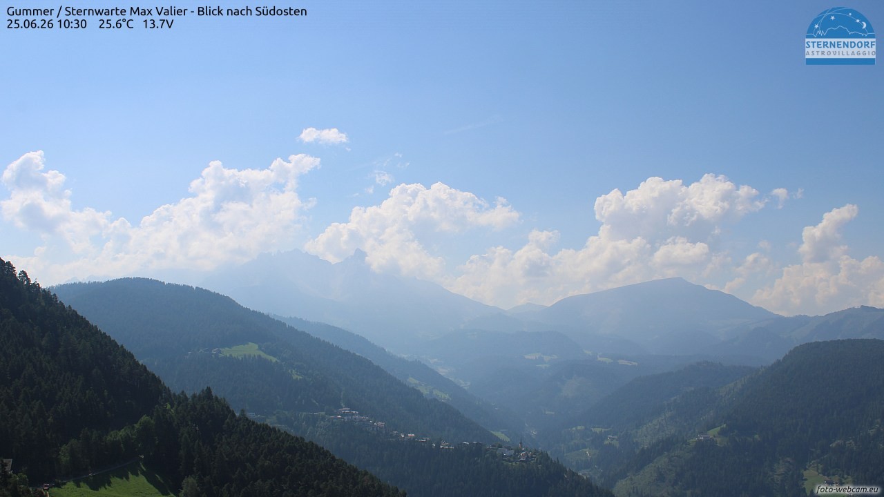 Archived image Webcam Gummer - View to Southeast