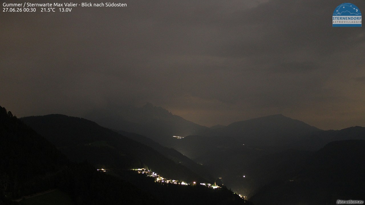 Archiv Foto Webcam Gummer - Sternwarte Max Valier