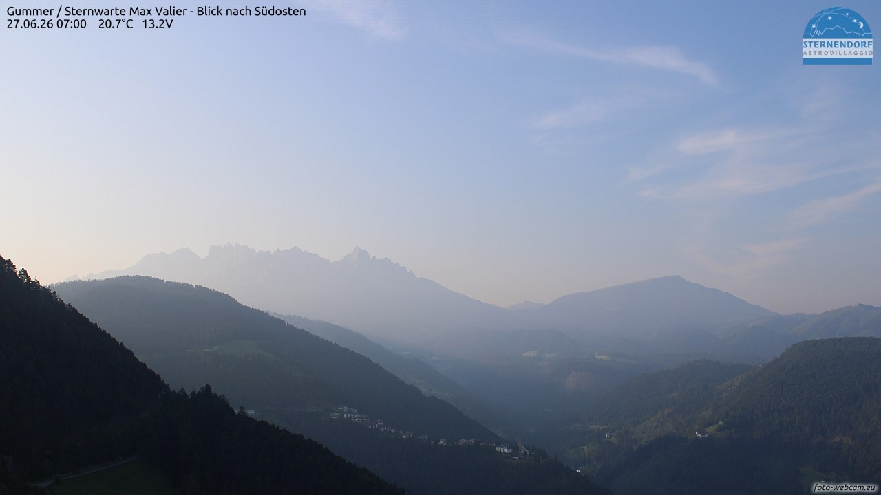 Archiv Foto Webcam Gummer - Sternwarte Max Valier
