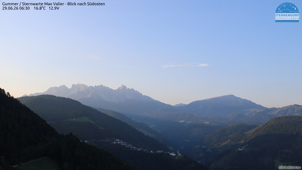 Archiv Foto Webcam Gummer - Sternwarte Max Valier