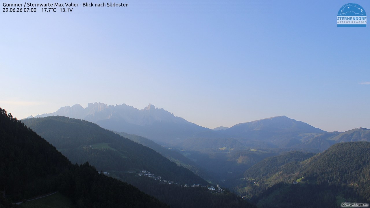 Archiv Foto Webcam Gummer - Sternwarte Max Valier