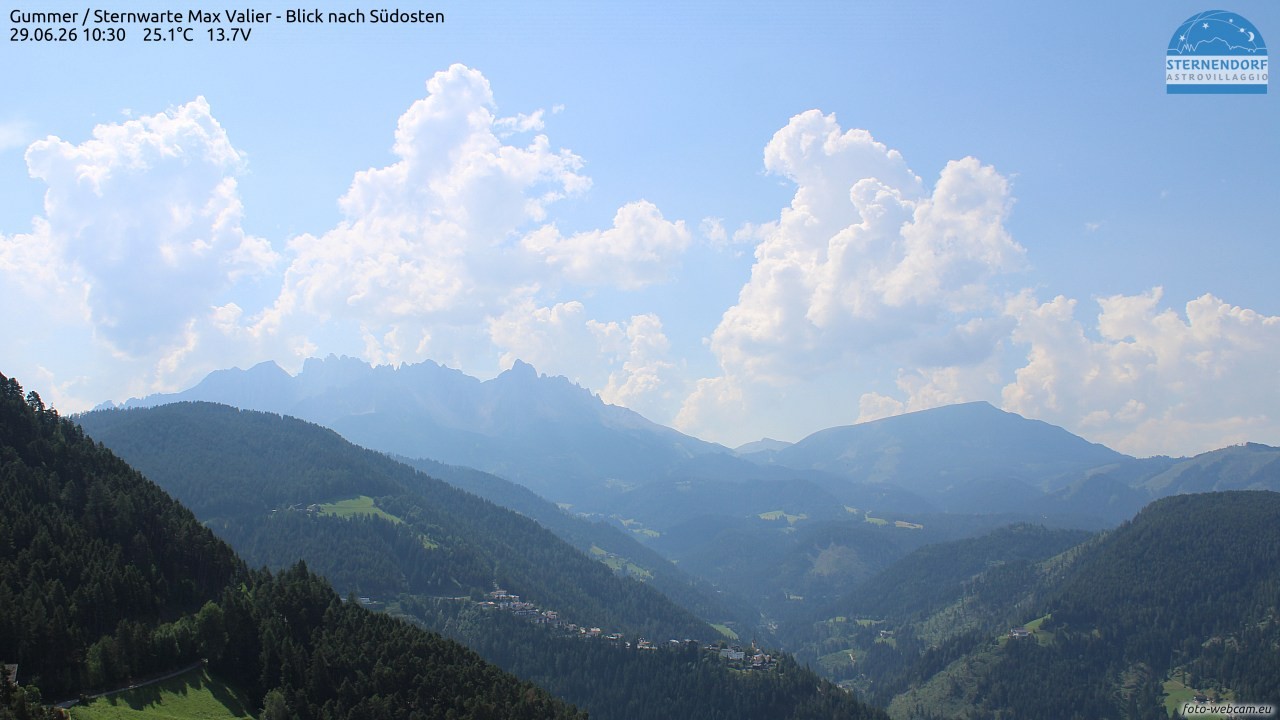 Archiv Foto Webcam Gummer - Sternwarte Max Valier