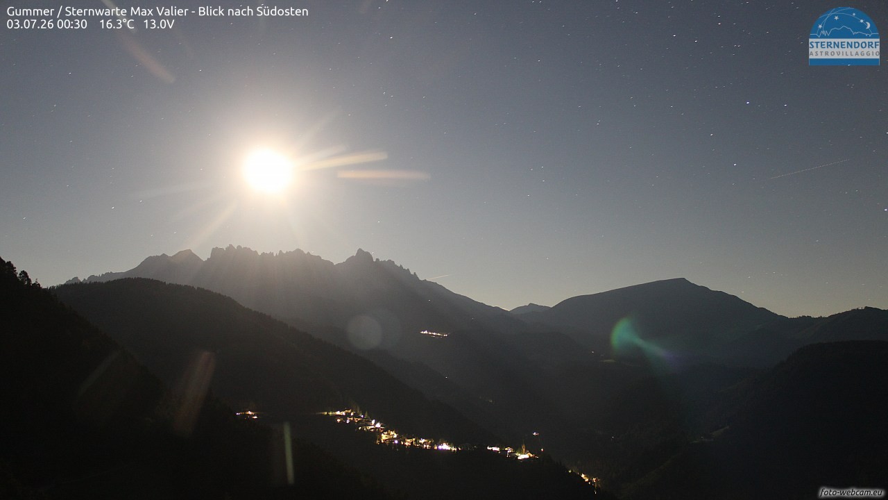 Archiv Foto Webcam Gummer - Sternwarte Max Valier