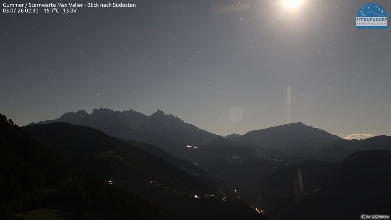 Archiv Foto Webcam Gummer - Sternwarte Max Valier