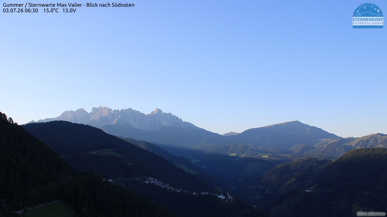 Archiv Foto Webcam Gummer - Sternwarte Max Valier