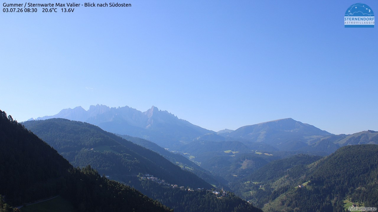 Archiv Foto Webcam Gummer - Sternwarte Max Valier