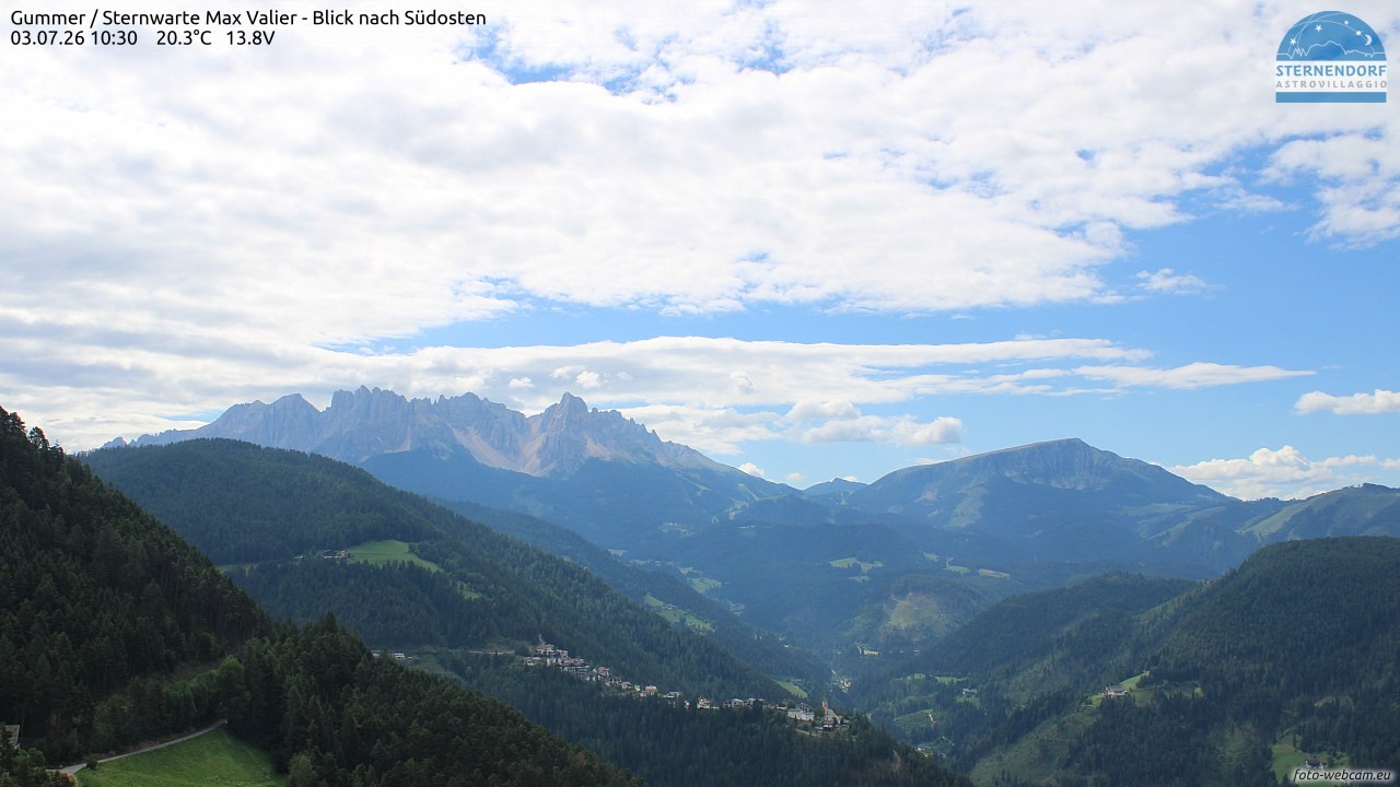 Archiv Foto Webcam Gummer - Sternwarte Max Valier