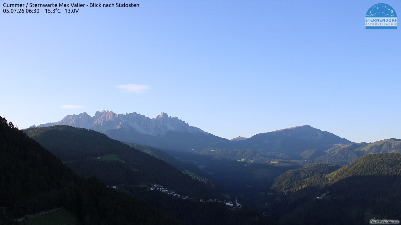 Archiv Foto Webcam Gummer - Sternwarte Max Valier