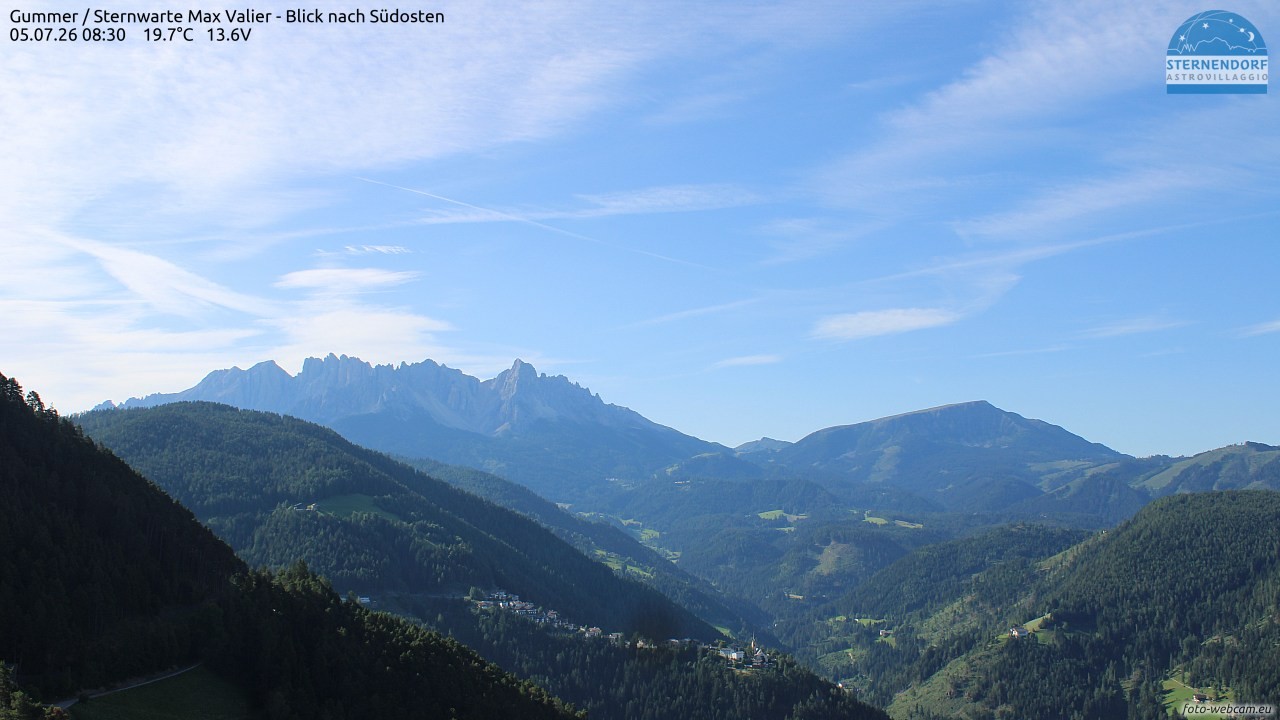 Archiv Foto Webcam Gummer - Sternwarte Max Valier
