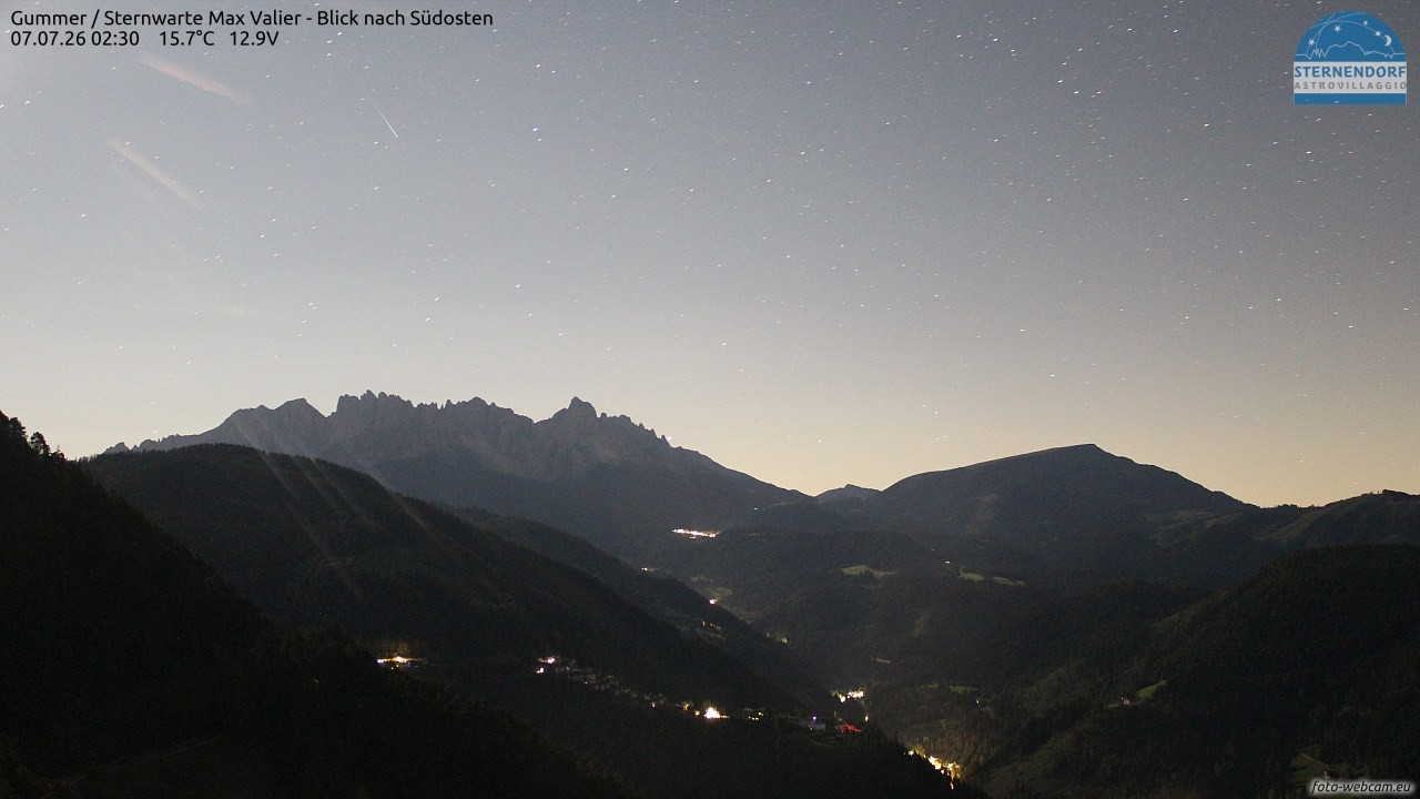 Archiv Foto Webcam Gummer - Sternwarte Max Valier